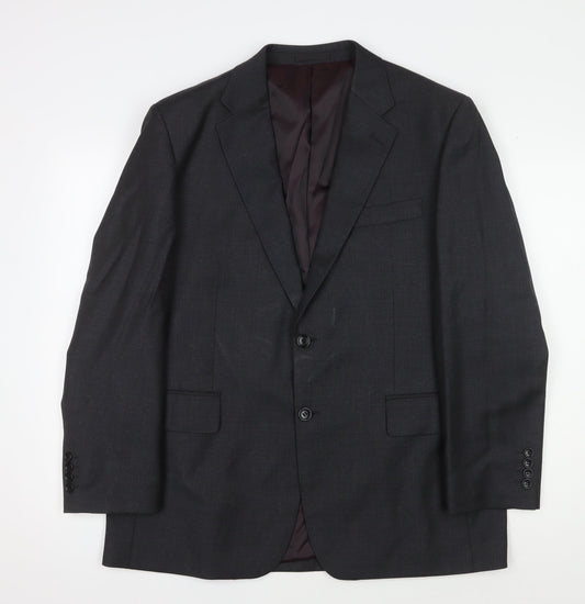 Chester Barrie Men's Black Blazer, 42S, Formal Wool Jacket