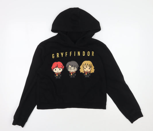 Harry Potter Girls Black Gryffindor Hoodie 11-12 Years