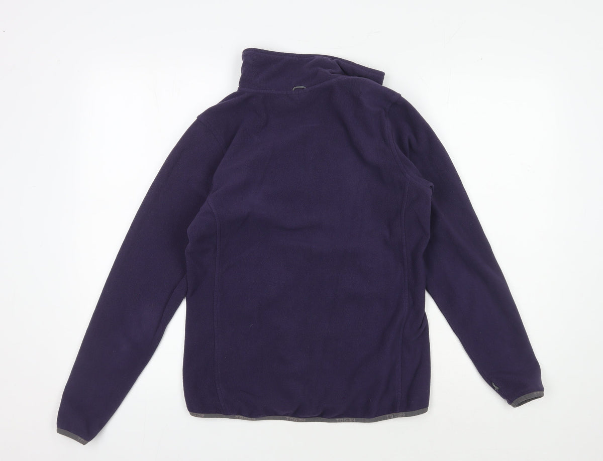 TOG24 Women's Purple Fleece Jacket Size 8 - Lightweight Casual