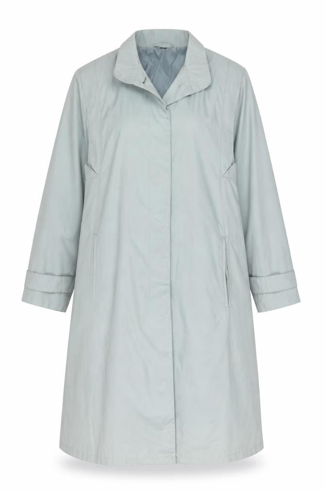 Canda Women's Blue Trench Coat Size 10 - Stylish & Practical
