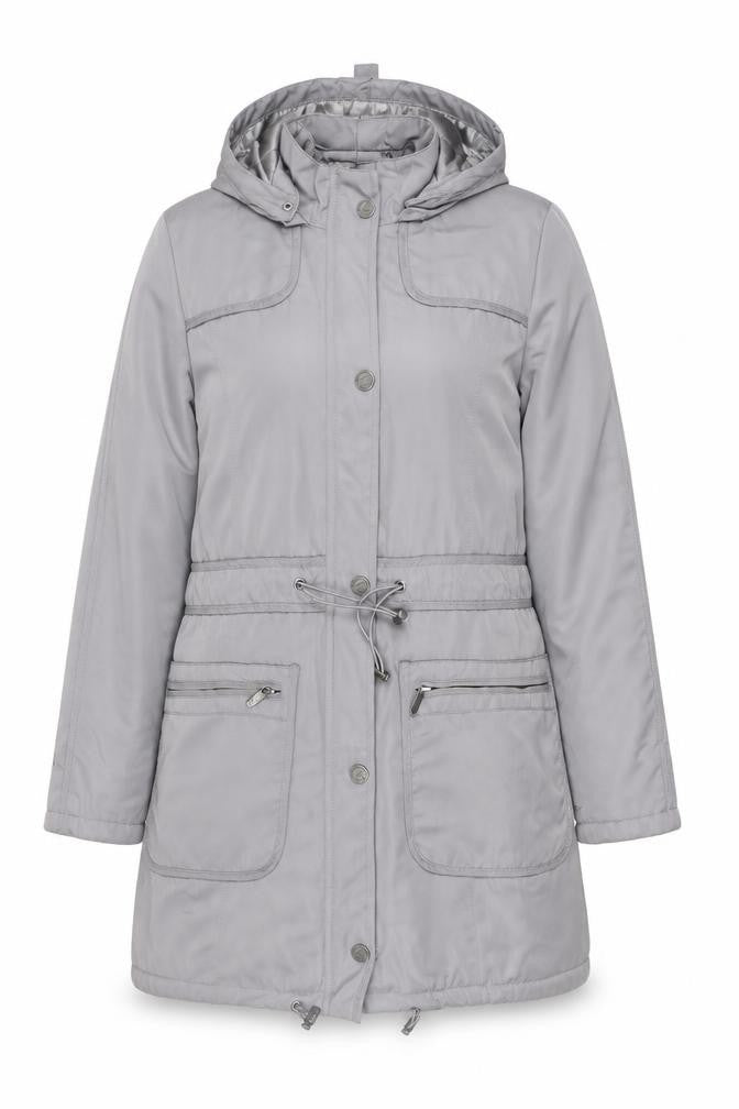 RJR John Rocha Women's Grey Parka Jacket Size 12