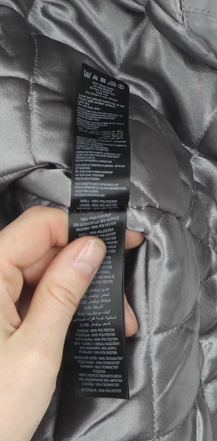 RJR John Rocha Women's Grey Parka Jacket Size 12