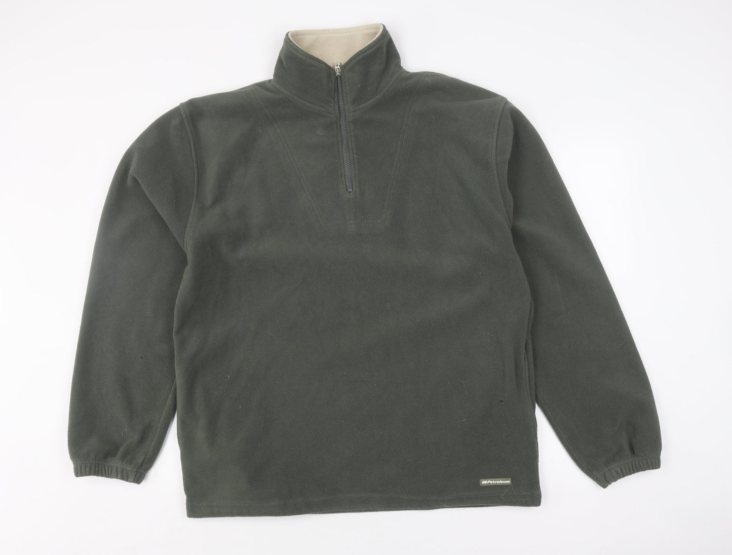 Petroleum Men's Grey Fleece Pullover Sweatshirt - Size L