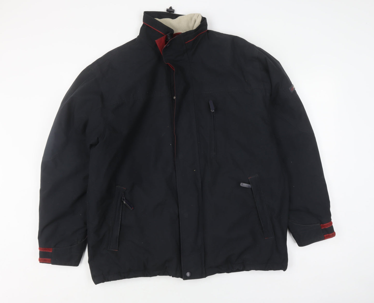 CS Active Men's Black Winter Basic Jacket, Durable Style