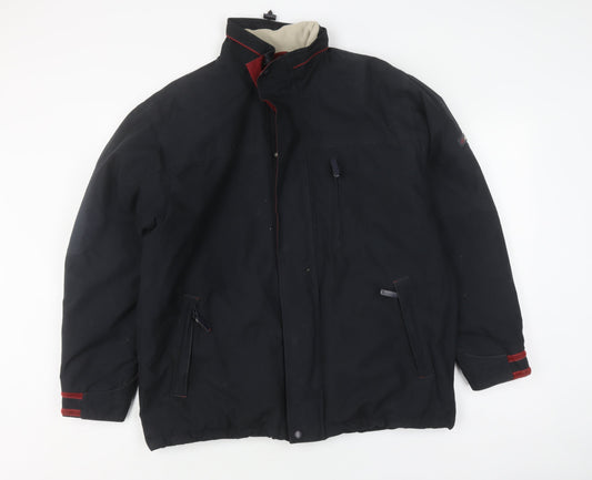 CS Active Men's Black Winter Basic Jacket, Durable Style