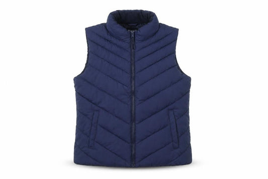 Gap Women's Blue Puffer Waistcoat Size 6 Regular