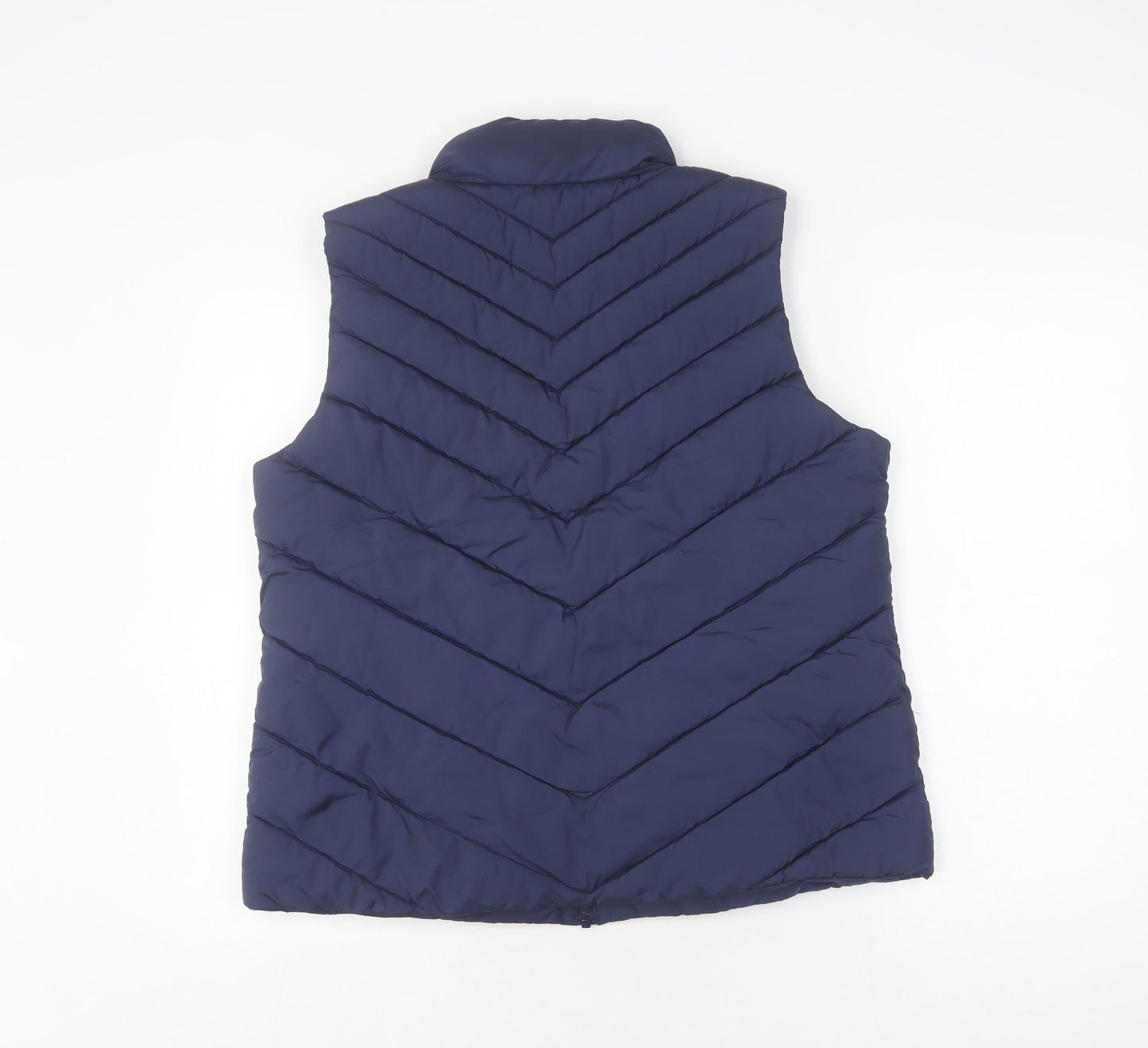 GAP Women's Blue Puffer Waistcoat Size 6 Regular