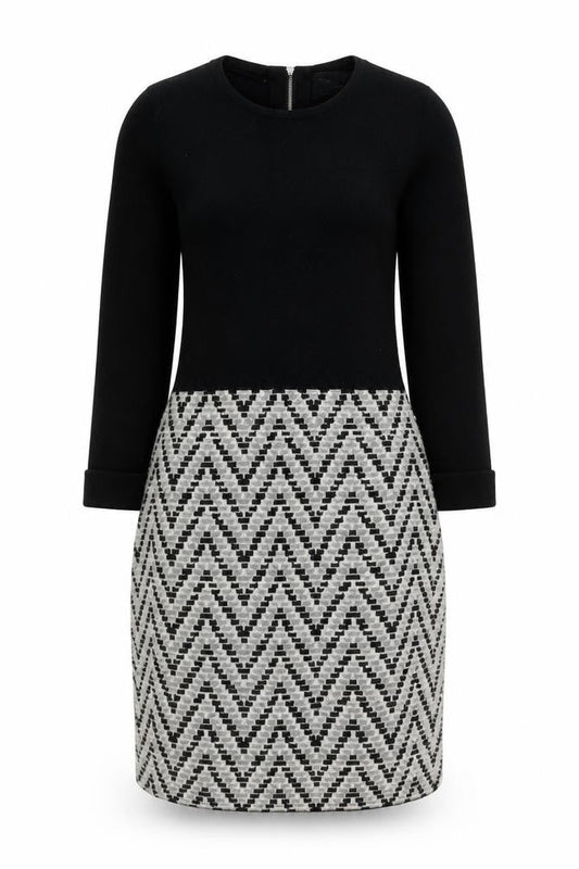 Paul Costelloe Women's Black Wool Sheath Dress XS