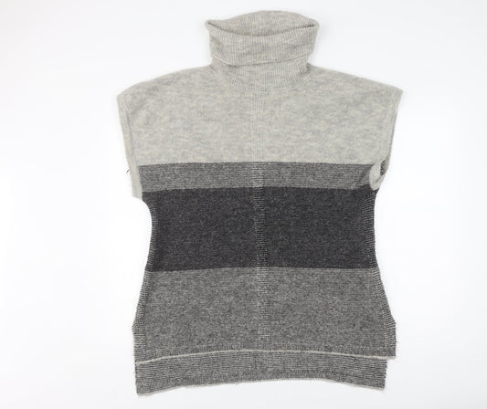 Marks & Spencer Women's Grey Roll Neck Vest M