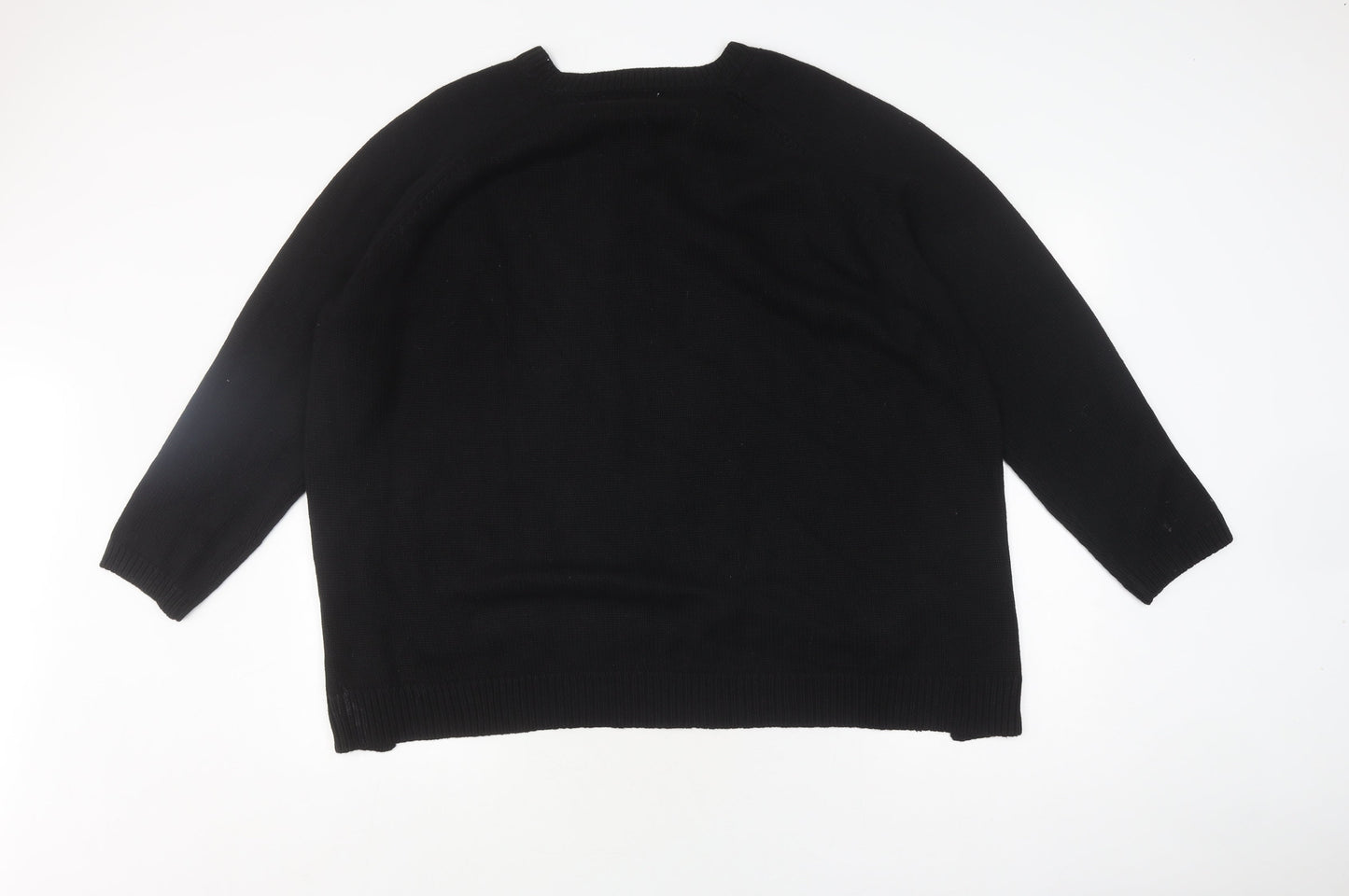 Marks and Spencer Women's Black Pullover Jumper, Size 20