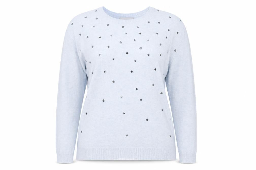 Red Herring Women's Blue Pullover Jumper, Medium