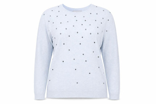 Front view of Red Herring Women's Blue jumper, Medium