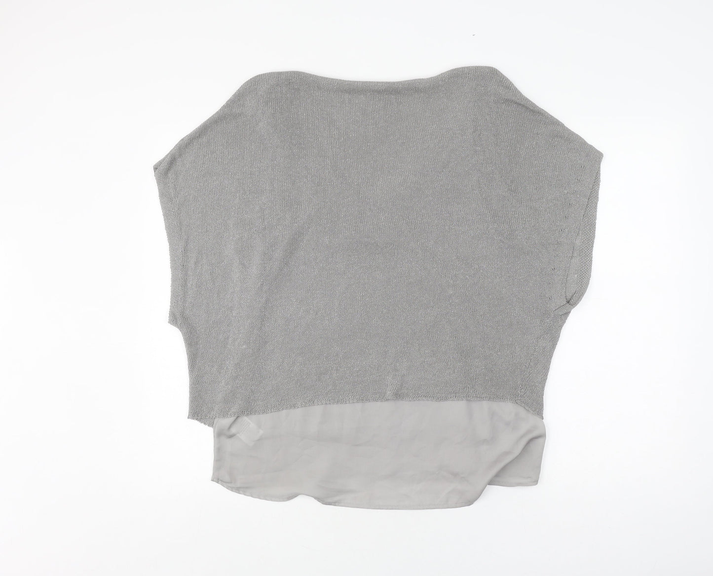 Phase Eight Women's Grey Knit V-Neck Top Size M