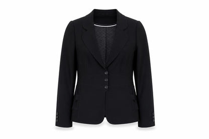 Next Women's Black Blazer 16R Polka Dot Business Jacket