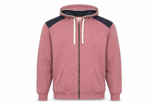 Label J Men's Red Full Zip XL Hoodie with Hood
