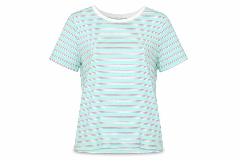 Monki Women's Multicoloured Striped T-Shirt L