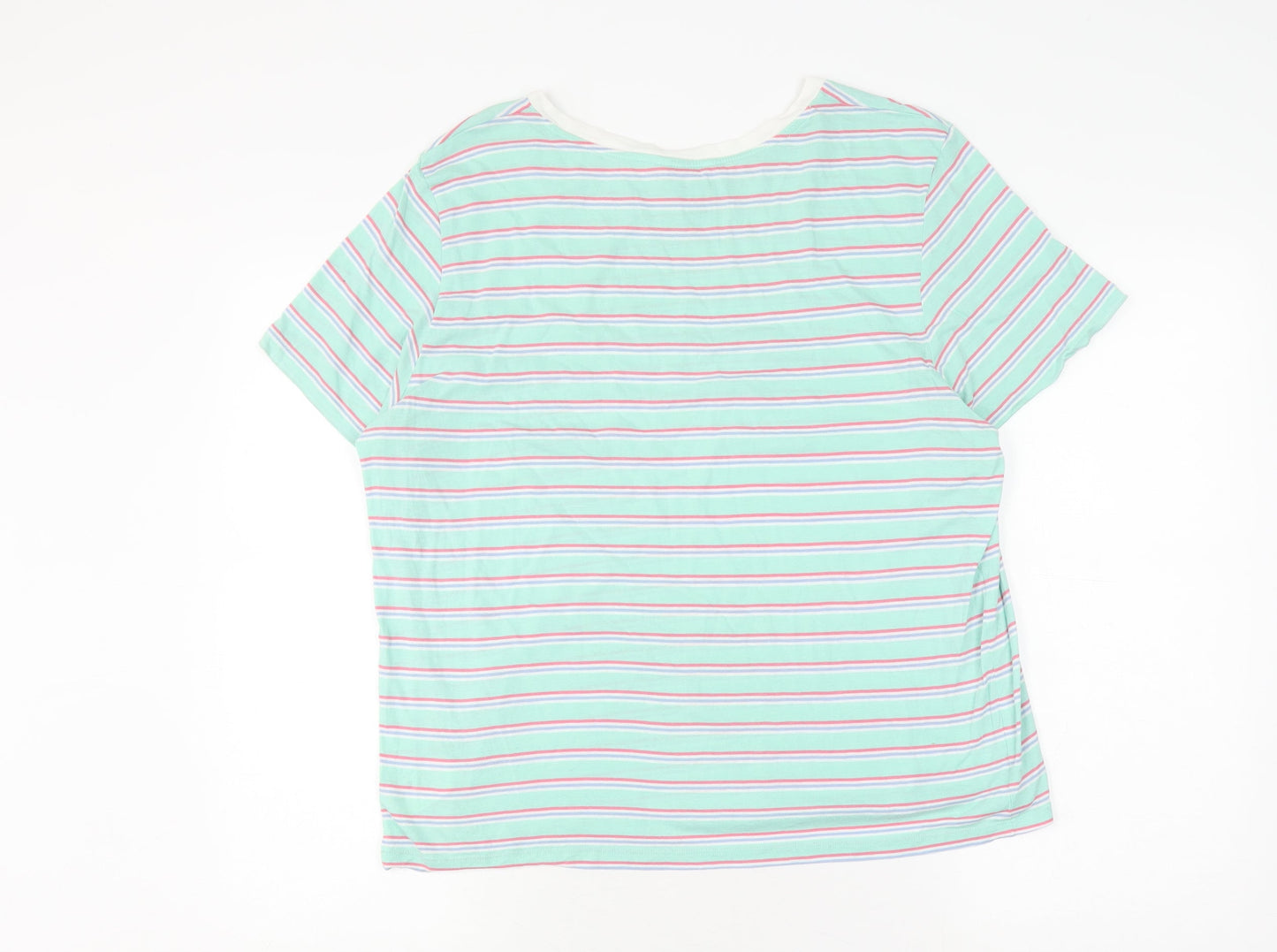 Monki Women's Multicoloured Striped T-Shirt L
