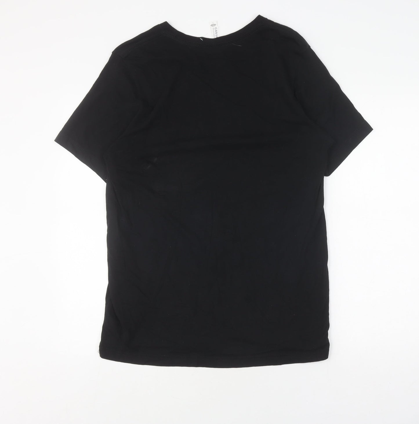BELLA + CANVAS Men's Black Music Graphic T-Shirt Size L