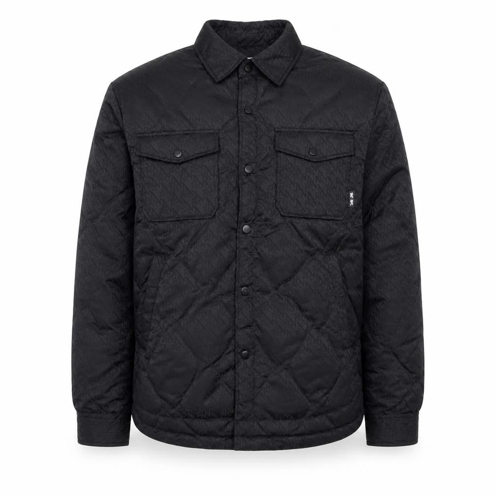 NPC Men's Black Quilted Jacket, Size L, Casual