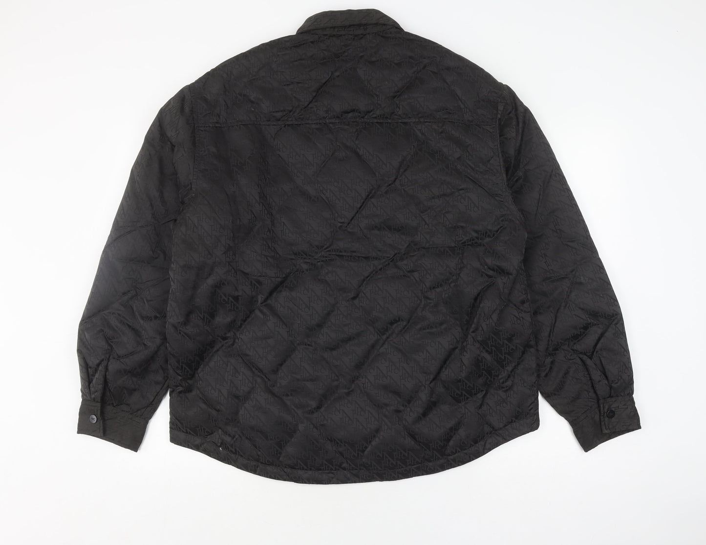 NPC Men's Black Quilted Jacket, Size L, Casual