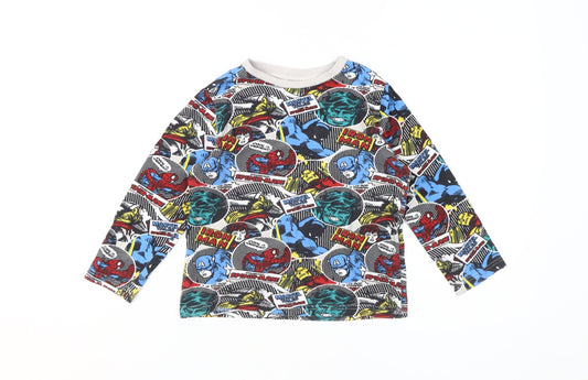 Marvel Comics Boys Multicoloured 5-6Y Graphic Print T-Shirt