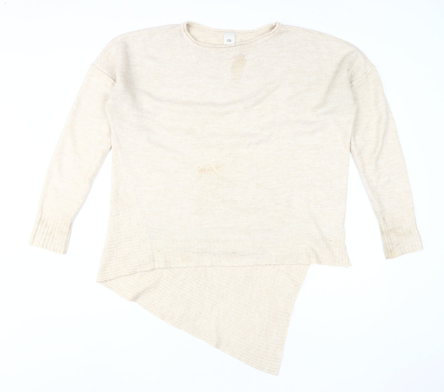 River Island Women's Beige Pullover Jumper M