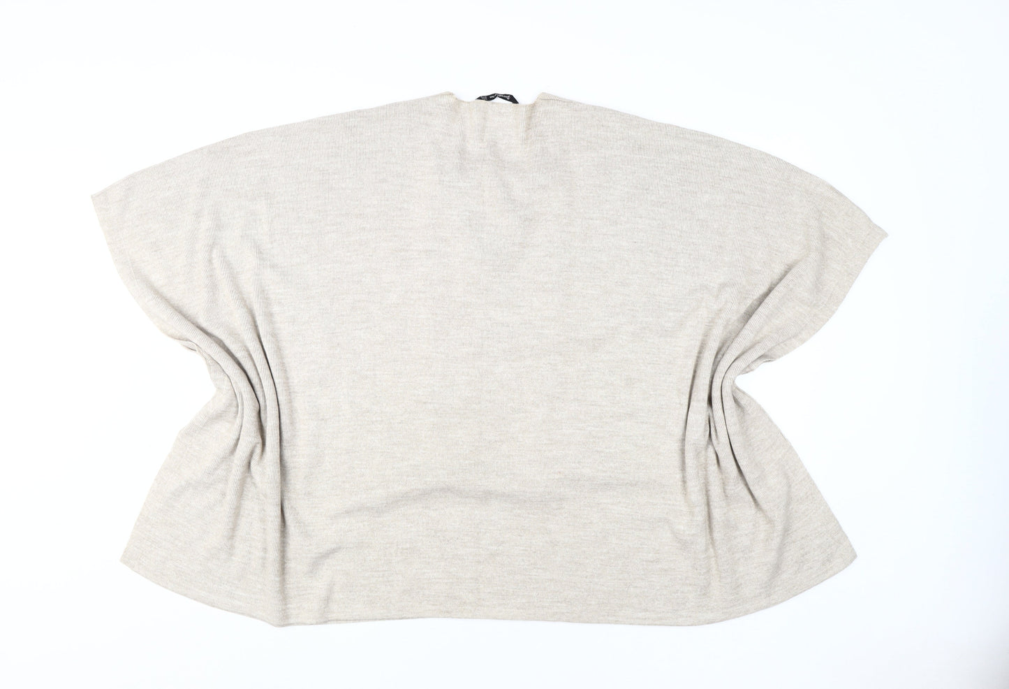 Stradivarius Women's Beige Cape Jumper, Size M, Knit