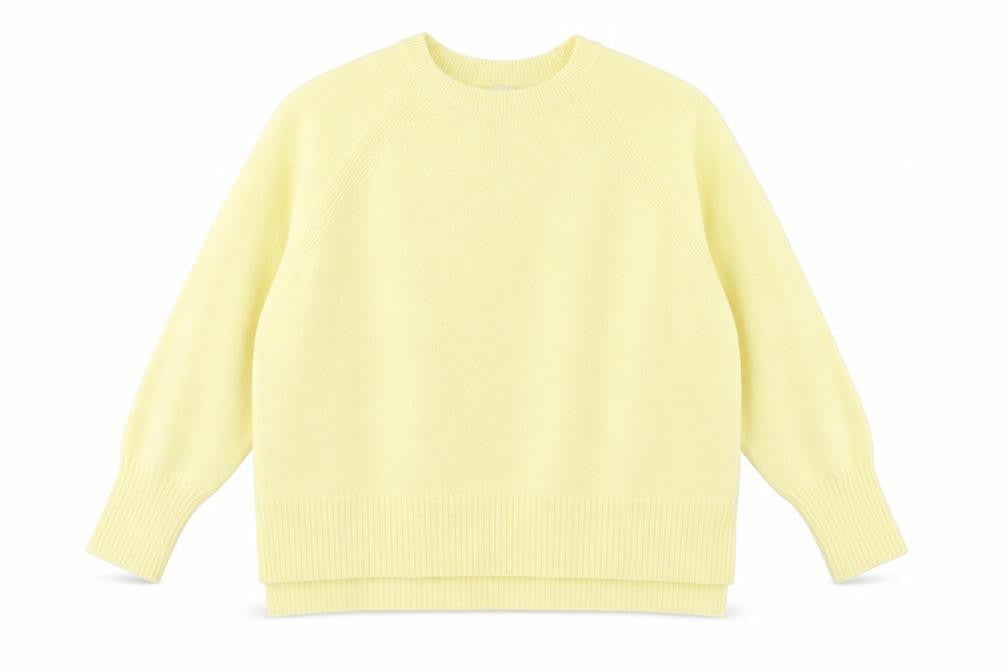 River Island Women's Yellow Crew Neck Jumper L
