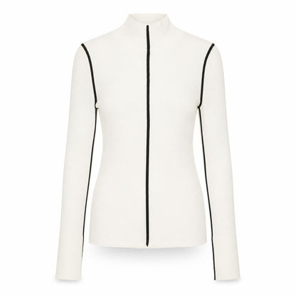 Zara Women's White Slim Mock Neck Sweater - Size S