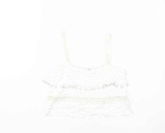 River Island White Camisole Small Women's Tank