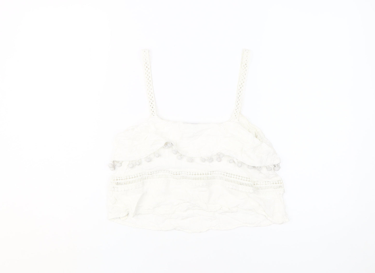 River Island White Camisole Small Women's Tank