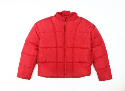 PRETTYLITTLETHING Women's Red XS Puffer Jacket