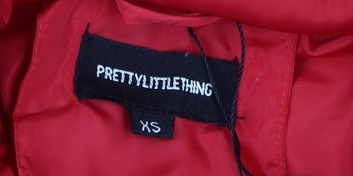 PrettyLittleThing Women's Red XS Puffer Jacket