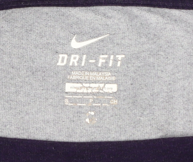 Nike Women's Purple Long Sleeve Boat Neck T-Shirt