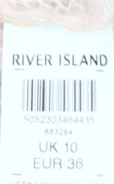 River Island Women's Ivory Mohair Pullover Jumper Size 10