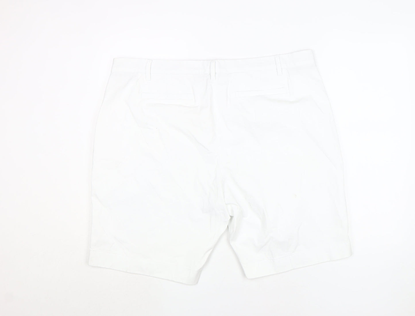 Marks and Spencer Women's White Chino Shorts Size 22