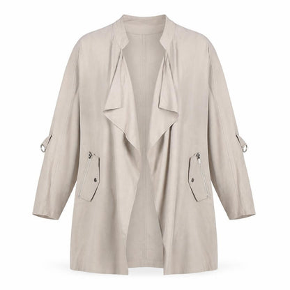New Look Women's Beige Mid-Length Coat Size 10