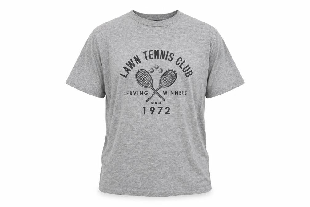 Front view of French Connection Men's Grey Sports Graphic T-Shirt, size M