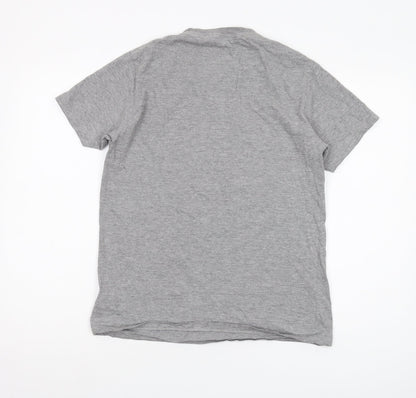 Back view of French Connection Men's Grey Sports Graphic T-Shirt, size M