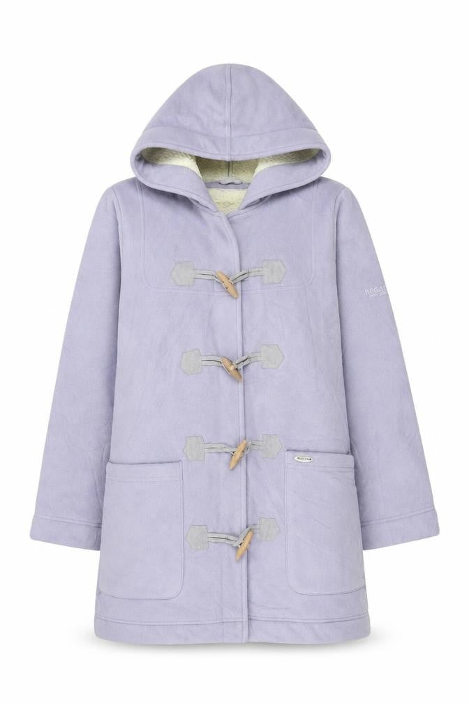Regatta Women's Purple Hooded Duffel Coat Size 10