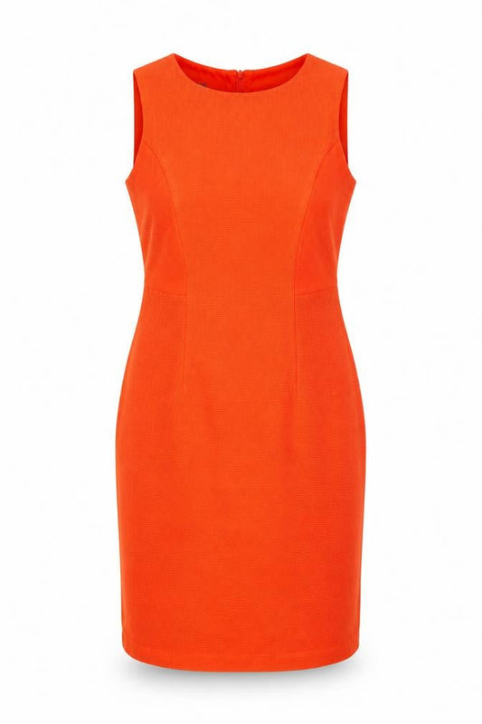 Laura Ashley Women's Orange Sheath Dress Size 12