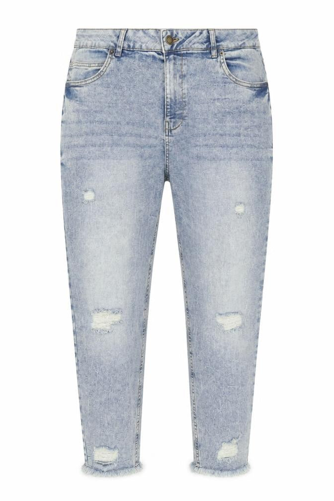 Piazza Italia Men’s Distressed Slim Cropped Jeans