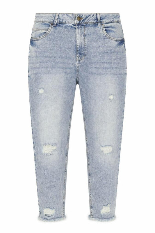 Piazza Italia Men’s Distressed Slim Cropped Jeans