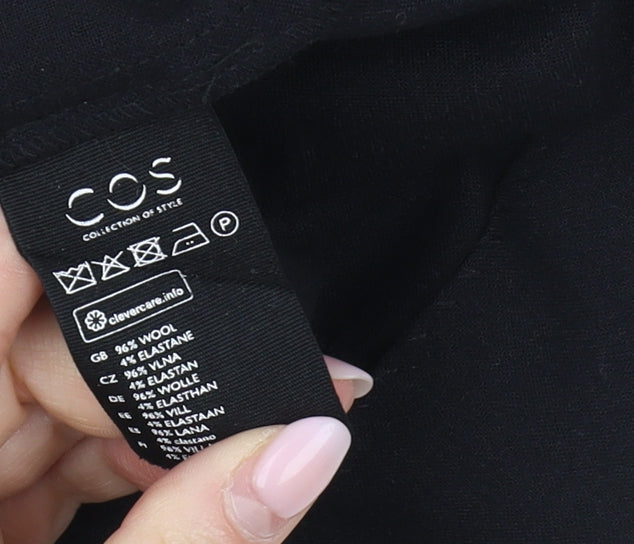 COS Women's Black Wool Sheath Dress, Size 10