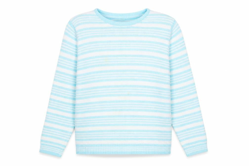 EWM Pure Classics Women's Blue Striped Pullover M
