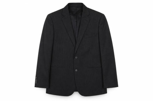 Burton Men's Black Striped Blazer, 44R, Formal Jacket