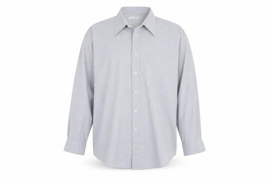 Marks & Spencer Men's Grey Check Shirt 17.5 Regular
