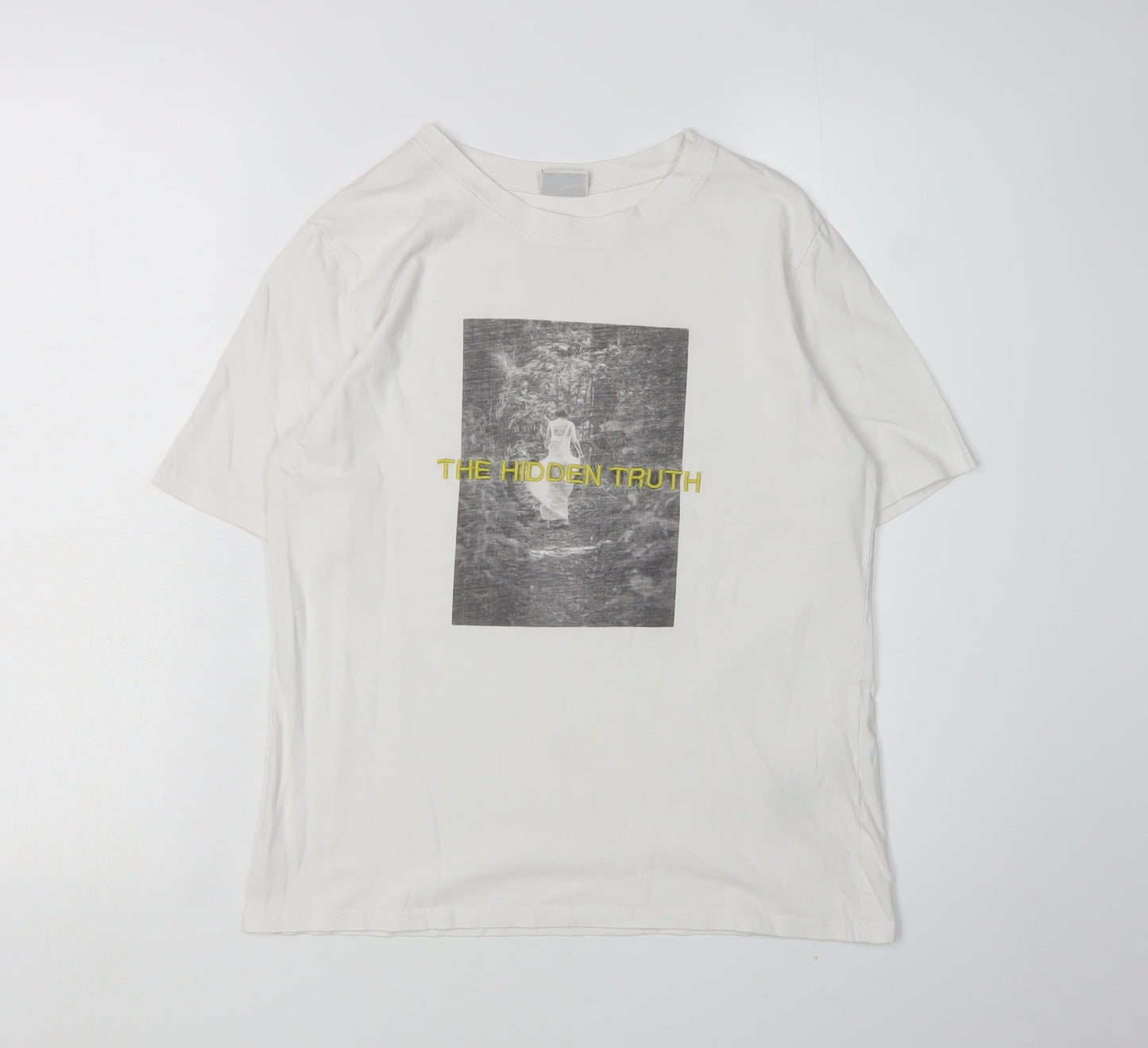 Jacqueline de Yong Women's White T-Shirt, Size S, Casual