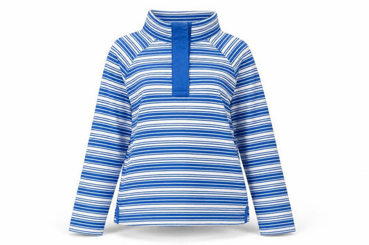 Mountain Warehouse Women's Blue Striped Pullover Sweatshirt