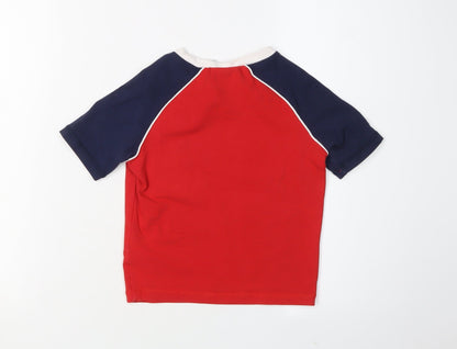 Back view of Fila boys’ red graphic print t-shirt, size 4, years